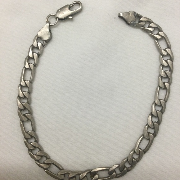 VINTAGE 925 Sterling Silver Unisex Bracelet ❤️ - Picture 1 of 8